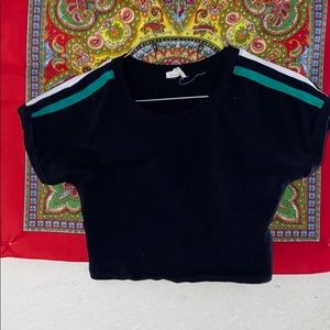 Black crop top